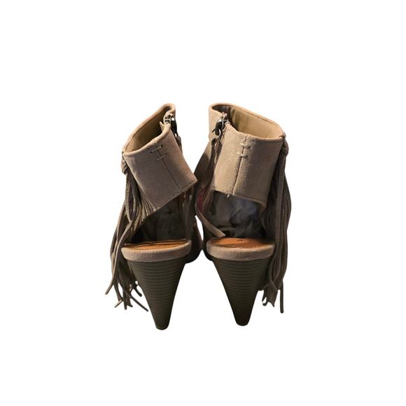 Rampage Lauren Women's Fringe Open Toe Ankle Bootie size 10M NIB - Picture 5 of 8